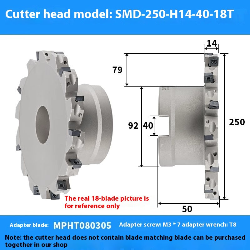2079-CNC sleeve SMD side and face milling cutterhead CNC indexable chip SMC cutterhead T-slot grooving MPHT06 Shandong Denso Pricision Tools Co.,Ltd.